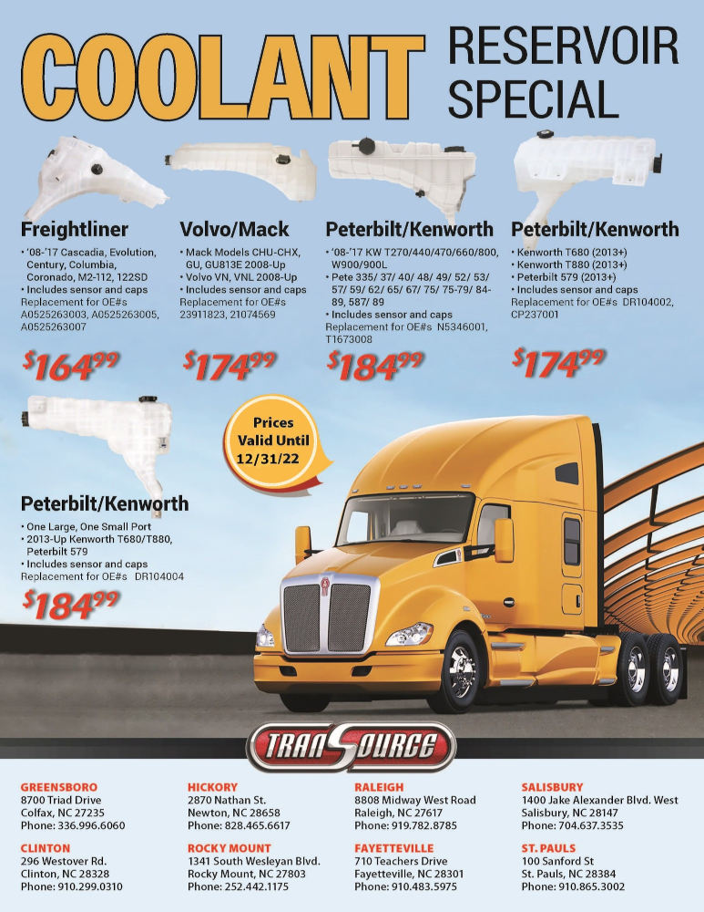 Parts Specials | Transource Truck & Trailer Centers | Colfax North Carolina
